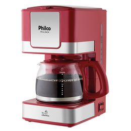 Cafeteira Philco PH16 Inox Vermelha 15 cafezinhos