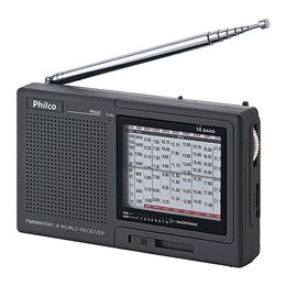 Rádio Multibandas PH60 LED Fone de Ouvido Philco