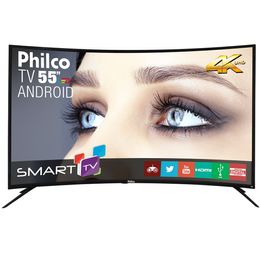 Smart TV Philco 55” PH55A16DSGWA CURVE 4K Android LED - Outlet