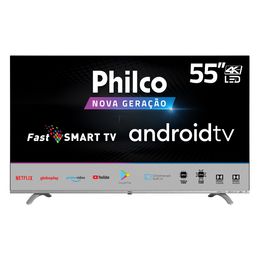 Smart TV Philco 55” PTV55Q20AGBLS 4K Led Android - Outlet