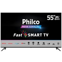 Smart TV Philco 55” PTV55G72SBL 4K QLED - Outlet