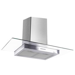 Coifa Flat Philco PCO90I 90cm Led Vidro Inox Exaustor e Depurador