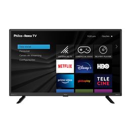 Smart TV 32" Philco Led PTV32G70RCH Roku TV Dolby Audio