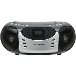 Boombox Philco PB119 Reproduz CD, CD-R, CD-RW, USB-MP3-MP4 - Saldão