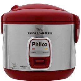 Panela Arroz Elétrica PH6 500W Vermelha Philco - Outlet