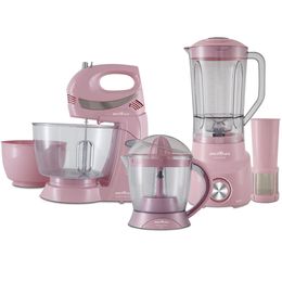 Kit Cozinha Britânia 3 em 1 Rosa BKT09R - Outlet