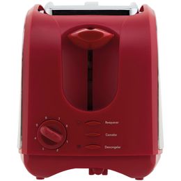 Torradeira Philco French Toast Inox Vermelho 900W - Saldão