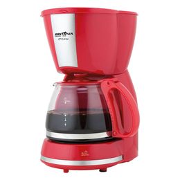 Cafeteira Britânia CP15 Vidro Vermelha com Inox - Saldão