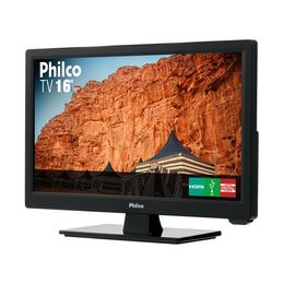 TV Philco 16" PH16D10D Preta LED - Saldão