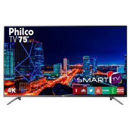 Smart TV Philco 75"  PTV75E30DSWNT 4K LED - Netflix - Saldão