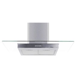 Coifa Flat Philco PCO90I 90cm Led Vidro Inox Exaustor e Depurador - Saldão