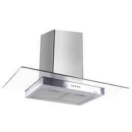 Coifa Flat Philco PCO90I 90cm Led Vidro Inox Exaustor e Depurador - Saldão