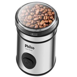 Moedor de Café Philco 50g de grãos 200W Inox Grano Aroma - Saldão