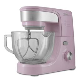 Batedeira Planetária Philco PHP500RS Turbo Glass Rosa 500W - Saldão