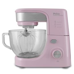 Batedeira Planetária Philco PHP500RS Turbo Glass Rosa 500W - Saldão