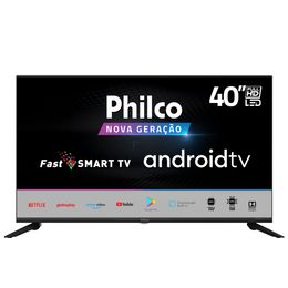 Fast Smart TV Philco 40” PTV40G71AGBL LED  Android Tv - Saldão