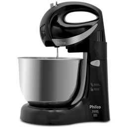 Batedeira Philco Paris Inox Duo Mixer Turbo 2 Preta - Saldão