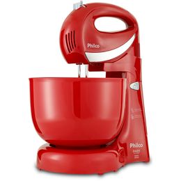 Batedeira Philco Paris Duo Mixer Turbo 350W Vermelha - Saldão