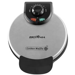 Máquina de Waffle Golden Britânia Acabamento em Inox 850W - Outlet