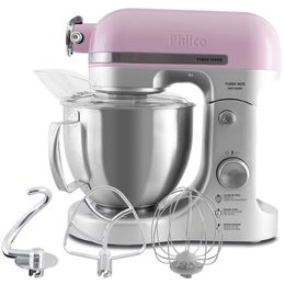 Batedeira Planetária Philco PBP1200 Rosa Turbo Inox - Outlet