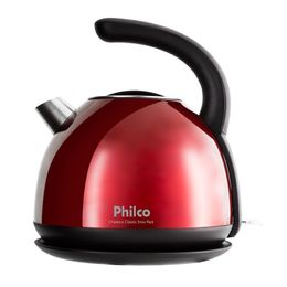 Chaleira Elétrica Philco 1,7L Classic Inox Red - Outlet