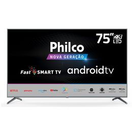 Fast Smart TV Philco 75” PTV75M70AGCSG Android Tv 4K - Outlet