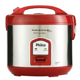 Panela de Arroz Philco 10 xícaras PH10 Visor Glass Vermelha - Saldão