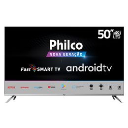 Smart TV Philco 50” Android PTV50G71AGBLS 4K LED Google Play - Saldão