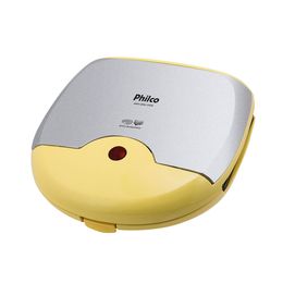 Mini Grill e Sanduicheira Philco Inox Amarelo 750W - Outlet