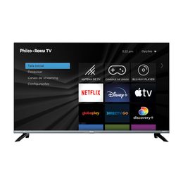 Smart TV 43” Philco 4K PTV43G70R2CSGBL Roku Led Dolby Audio