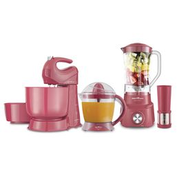 Kit Cozinha Britânia BKT15R 3 em 1 Sweet Rosa - Saldão