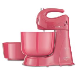 Batedeira Britânia Perola Maxx 2 Tigelas Portátil 400W Rosa - Saldão