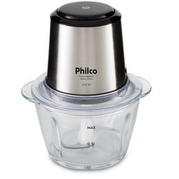 Processador Philco Inox Glass 1,2L 350W Função Pulsar PPS01I - Saldão