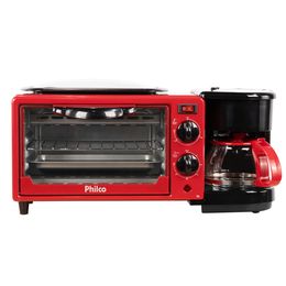 Forno Elétrico Philco 3 em 1 PFE09V Forno, Cafeteira e Grill - Saldão