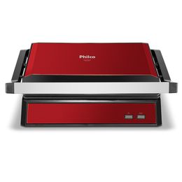 Grill e Sanduicheira Philco PGR28VI Inox Red 2 em 1 1250W