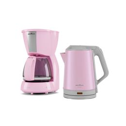 Kit Cozinha Britânia BKT87 Linha Rosa 7 peças