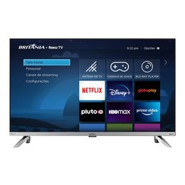 Smart TV 32” Britânia BTV32G7PR2CSBLH Led Dolby Audio