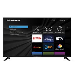 Smart TV 43” Philco 4K PTV43G7ER2CPBL Led Roku TV Quad Core - Outlet