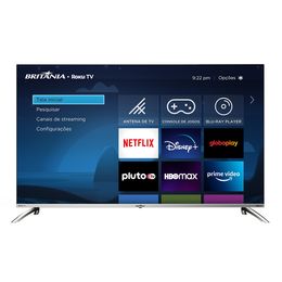 Smart TV 50” Britânia 4K Led BTV50G7PR2CSBL Dolby Audio  - Outlet