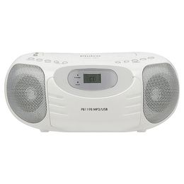 Boombox Philco PB119B Branco Reproduz CD | CD-R/RW, MP3, WMA - Saldão