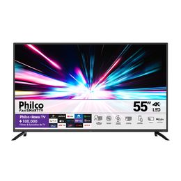 Smart TV 55” Philco LED 4K Roku TV Dolby Áudio PTV55G52R2C - Outlet