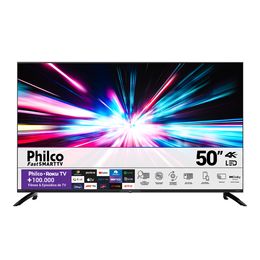 Smart TV 50” Philco 4K  PTV50G7ER2CPBL Roku Led Dolby Audio - Outlet