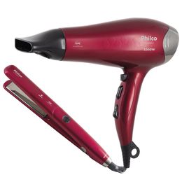 Kit Cuidados Pessoais Philco PKT3250 Cherry Tourmaline Íon - Saldão