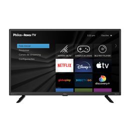 Smart TV 32" Philco Led PTV32G70RCH Roku TV Dolby Audio - Saldão