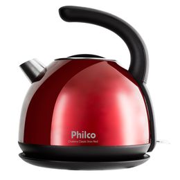 Chaleira Elétrica Philco 1,7L Classic Inox Red - Saldão