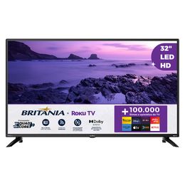 Smart TV 42” Britânia BTV42G6FR2CP Roku TV Dolby Audio