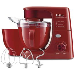 Batedeira Planetária Philco PHP500V Vermelha Turbo 700W - Outlet