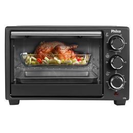 Forno Elétrico 17L Philco Preto 2 Resistências PFE17P  - Saldão