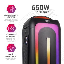 Caixa de Som Amplificada Philco Bluetooth 5.3 650W PCX6701 - Outlet