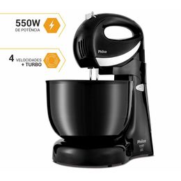 Batedeira Philco Paris Duo Mixer Turbo 4L 500W - Outlet